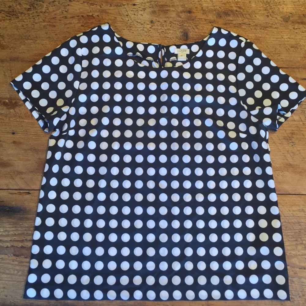 JCrew polka dot shirt